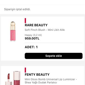 Sephora Sipariş Sorunu: Para Çekildi, Sipariş Görünmüyor