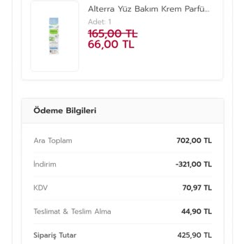 Rossmann Uygulamasında Sipariş Sorunu