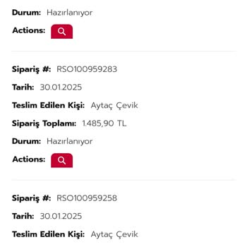 Rossmann Uygulamasında Sipariş Sorunu