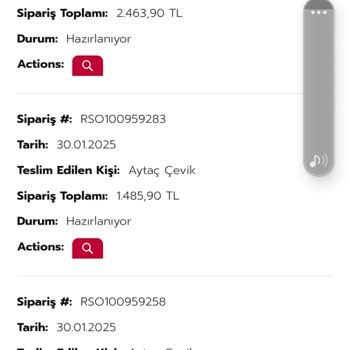 Rossmann Uygulamasında Sipariş Sorunu