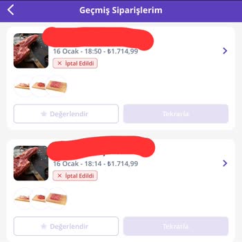 Getirçarşı'da İade Sorunu: Param Nerede?