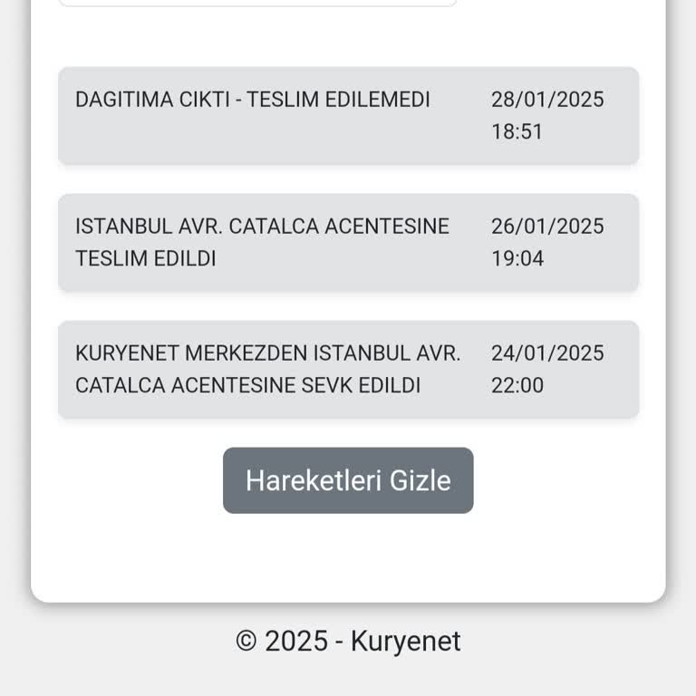 Kuryenet İle 10 Gündür Beklenen Kart Teslimatı Sorunu