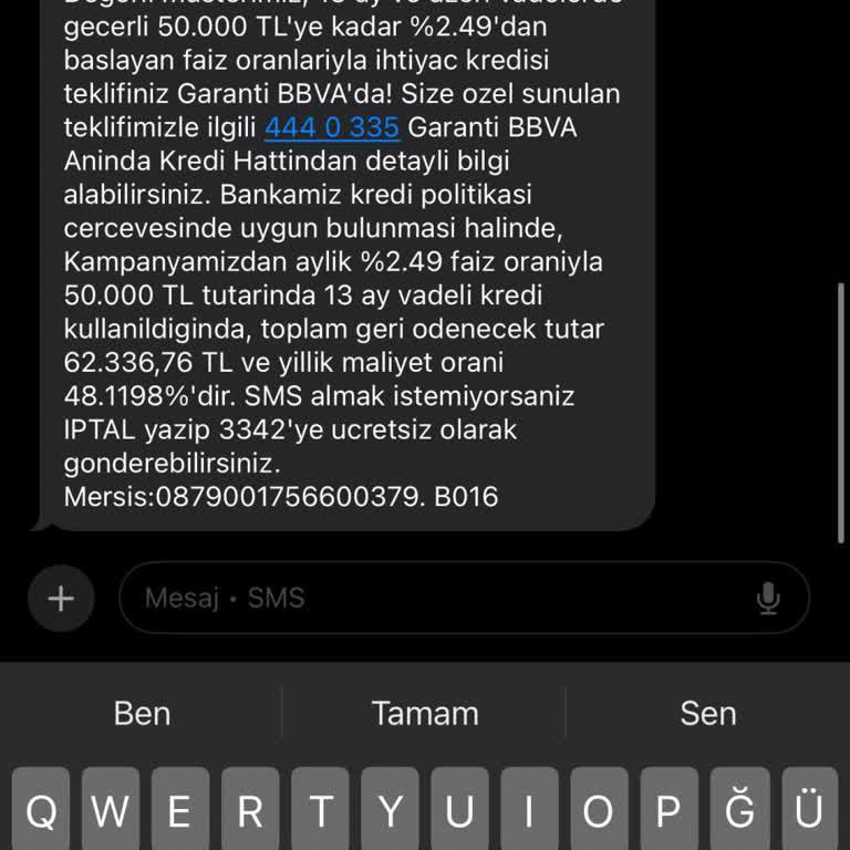 Garanti Bankası'nda Kredi Faiz Oranı Mağduriyeti