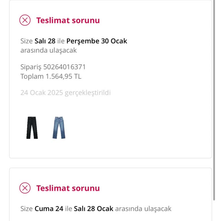 Stradivarius Sipariş Teslimat Sorunu Ve İade Karmaşası