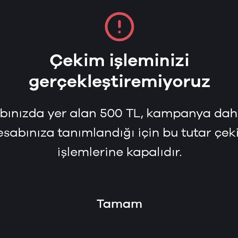 Paribu Bonus Kampanyasında Çekim Sorunu