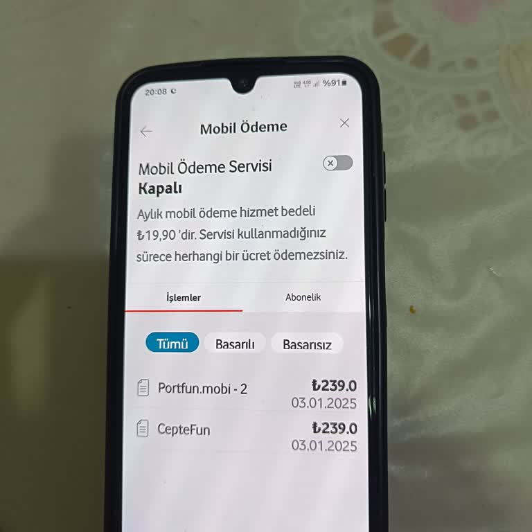 Portfun. Mobi Üyeliği: Beklenmedik Aktivasyon Ve İptal