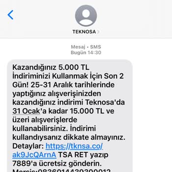 İndirim Kazandım Ama Kullanamıyorum