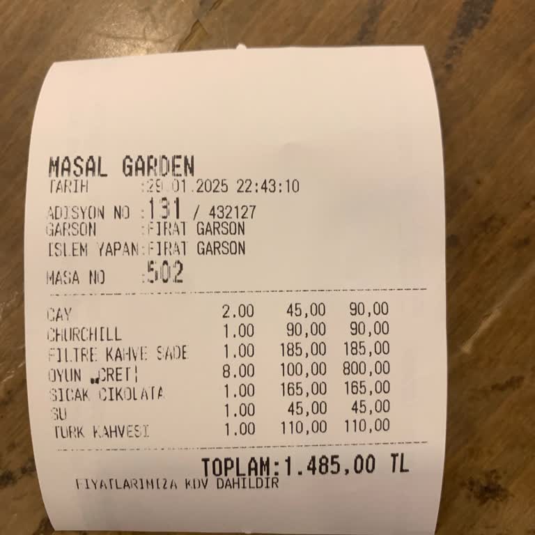 Masal Garden'da Şaşırtan Oyun Ücreti