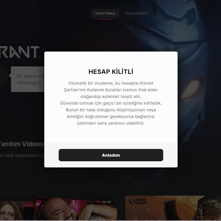 Valorant Hesabım Haksız Yere Askıya Alındı!