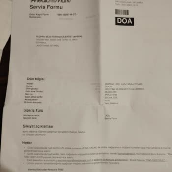 Arızalı Yazıcı İçin Uzayan İade Süreci