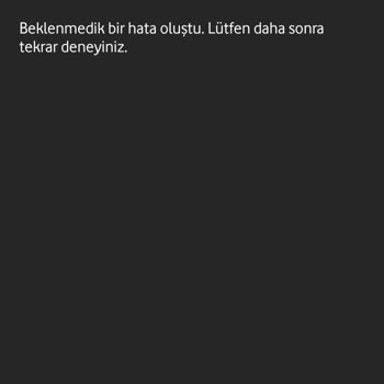 Vodafone Yanımda Uygulaması Tarifeye Geçiş Hatası