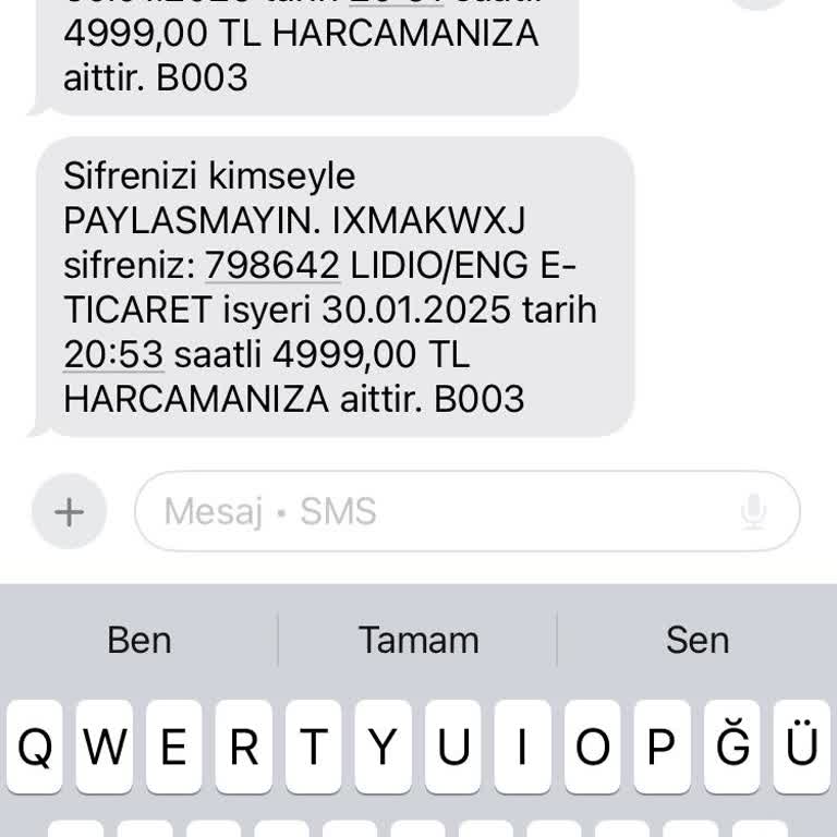 Yanlış İşlem Tutarı Sorunu