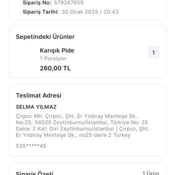 Yanlış Sipariş İptali Konusunda Yaşanan Sorun
