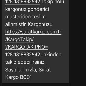 Sürat Kargo'nun Teslimat Sorunu