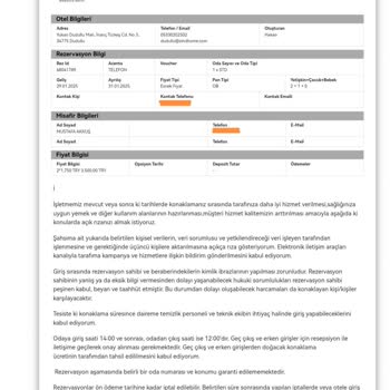 Rezervasyon İptali Ve Ekstra Ücret Şoku