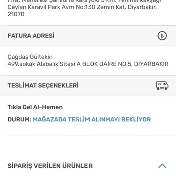 Watsons'da Tıkla Gel Hizmetinde Stok Sorunu Ve Yetersiz Müşteri Hizmeti