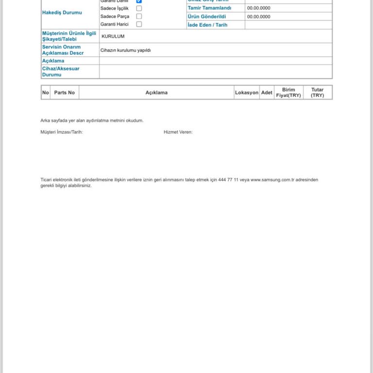 Samsung Kurutma Makinesi Hayal Kırıklığı