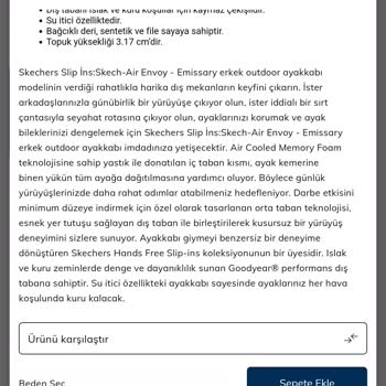 Skechers Ayakkabının Kaygan Taban Sorunu