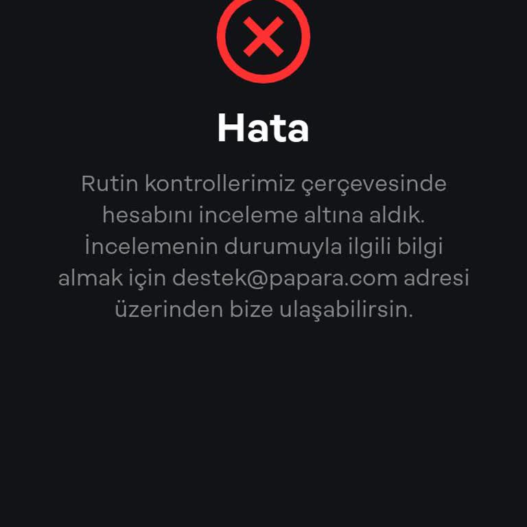 Hesabımda Yetkisiz Erişim Sorunu!