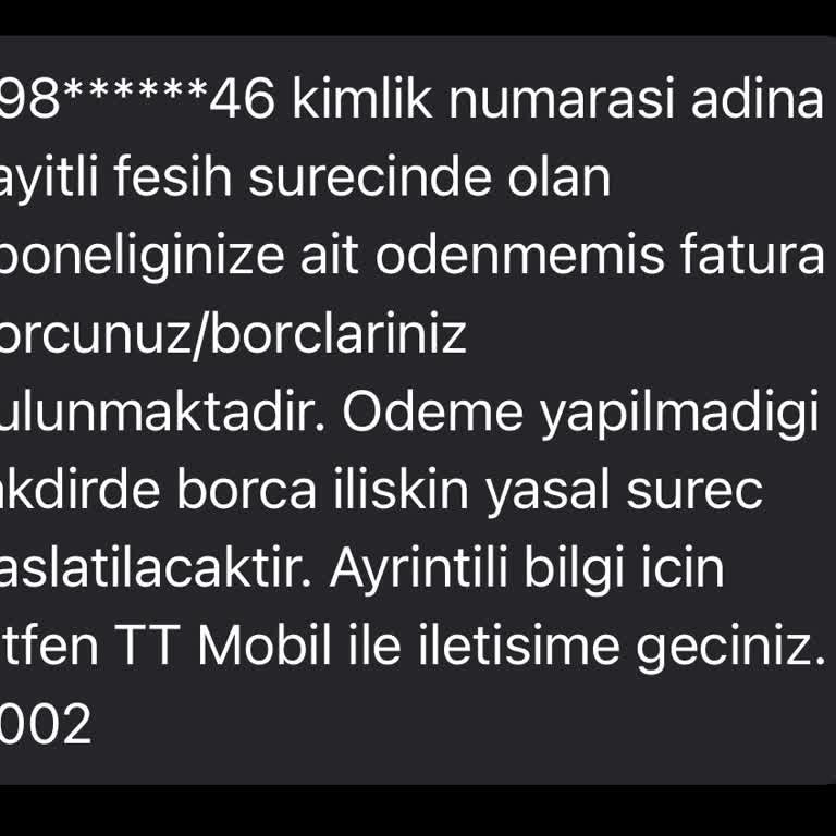 Haksız Fatura Şoku: Kullanmadığım Hatta 380 TL Borç!