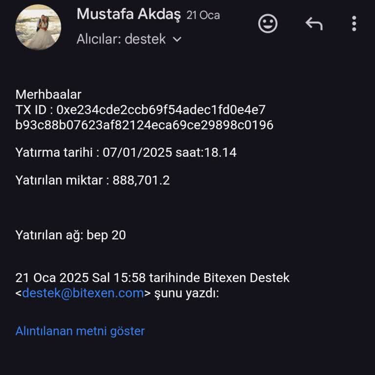 Bitexen'de Bekleyen Transfer Ve Destek Sorunu