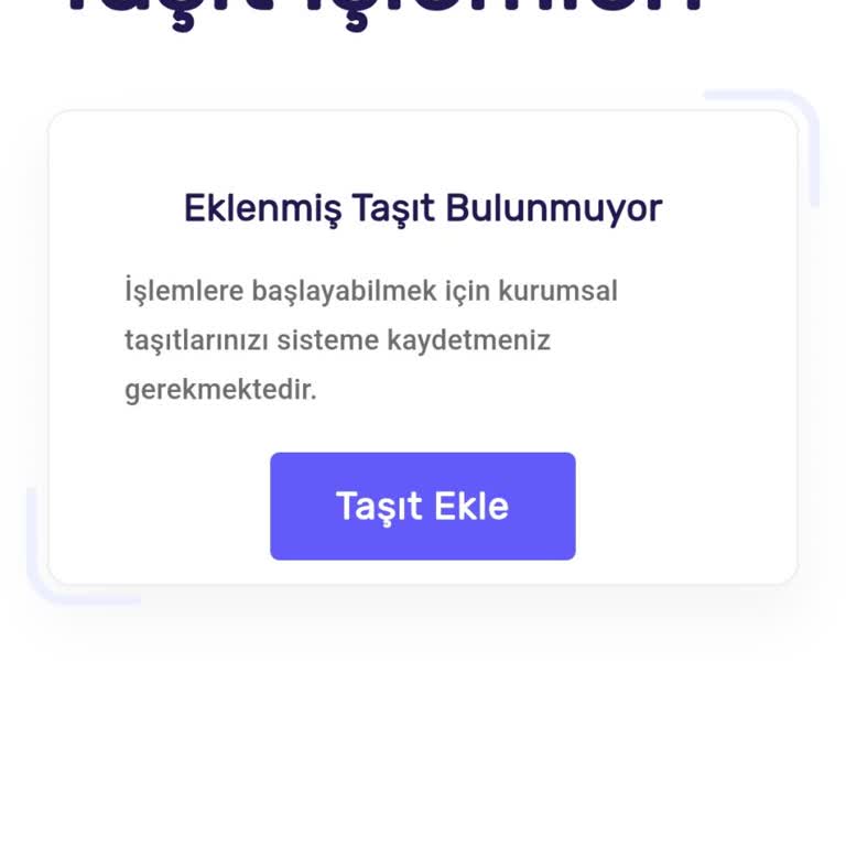 UTTS Sitesinde Taşıt Ekleme Sorunu