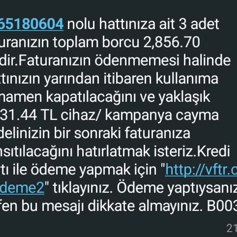 Vodafone'dan Fahiş Cayma Bedeli Şoku