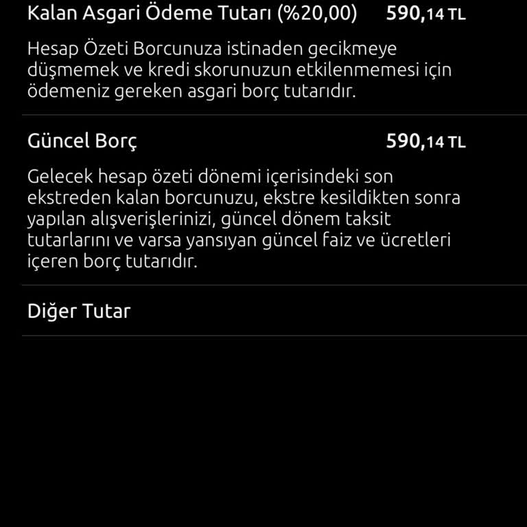 Yapı Kredi Bankası Yapı Kredi Kredi Kartı Borç Ve Faiz Hataları