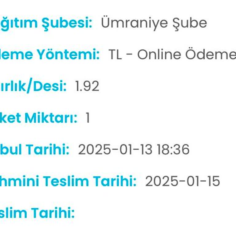 Zara Siparişim Kargoist Tarafından Teslim Edilmedi