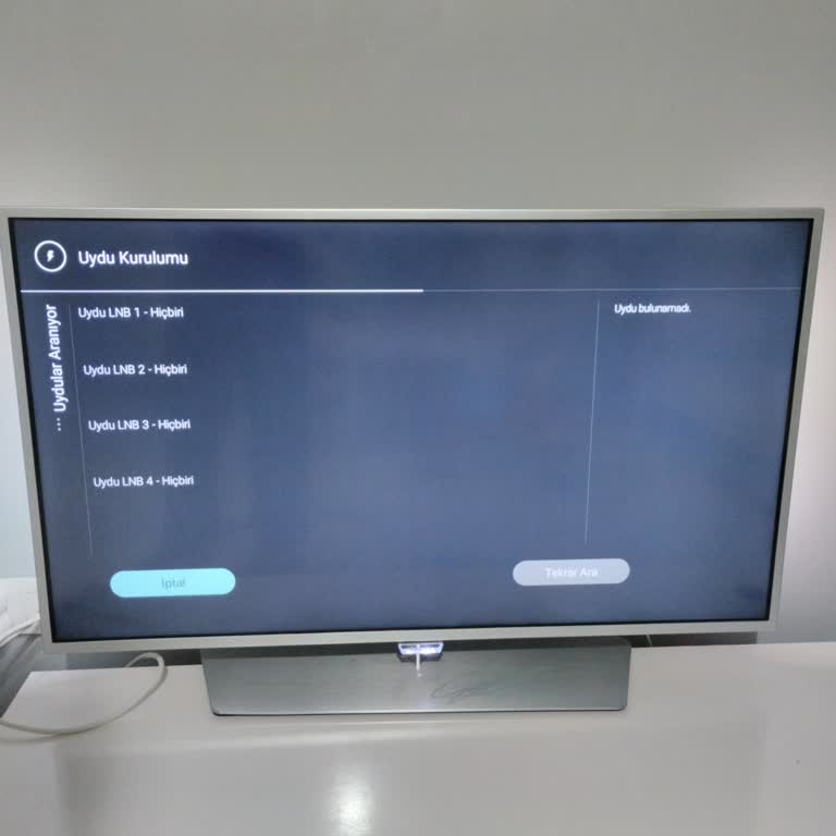 Uydu Kurulumu Sorunu: TV Kanallarını Bulamıyor