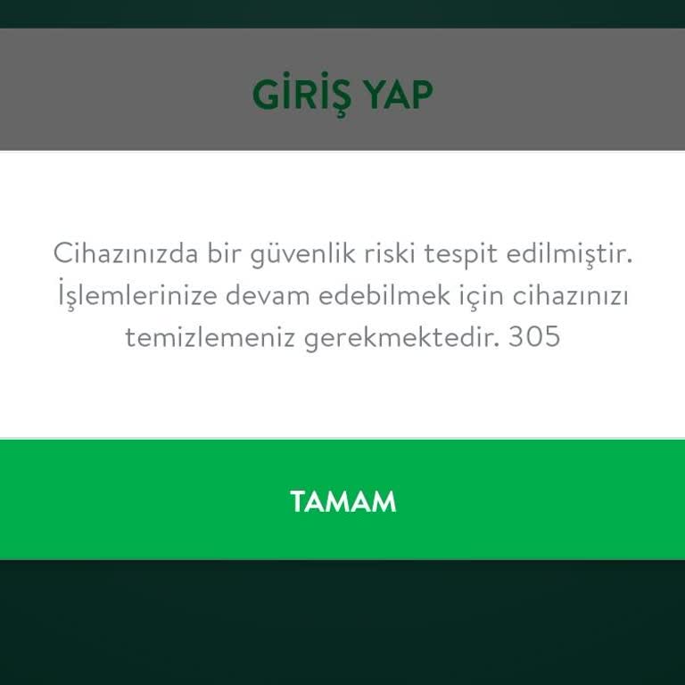 Cepte TEB Uygulaması Giriş Sorunu