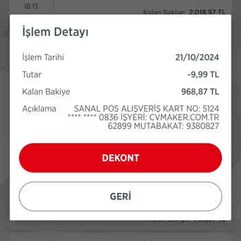 İzinsiz Üyelik Ücreti Çekimi Ve İade Talebi