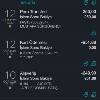 Bilgim Dışında Yapılan İşlemler Ve Kart Güvenliği