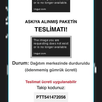 PTT Kargo Adına Gelen Şüpheli E-postalar