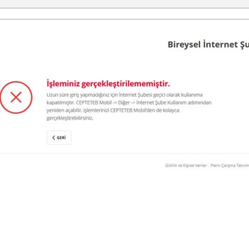 TEB Mobil Bankacılık Erişim Sorunu