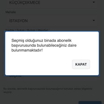 Su Abonelik Başvurusunda E-Devlet Hatası Ve Daire Bilgisi Sorunu