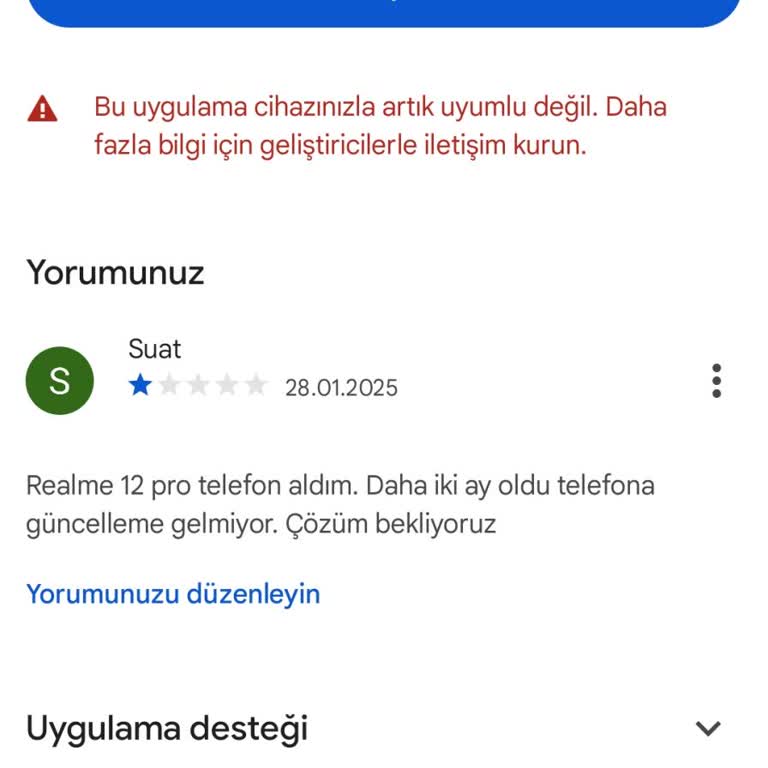Yeni Telefonumda Güncelleme Sorunu: Realme 12 Pro 5G