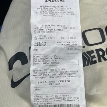 Sportive Outlet'ten Aldığım Krampon Sorunu