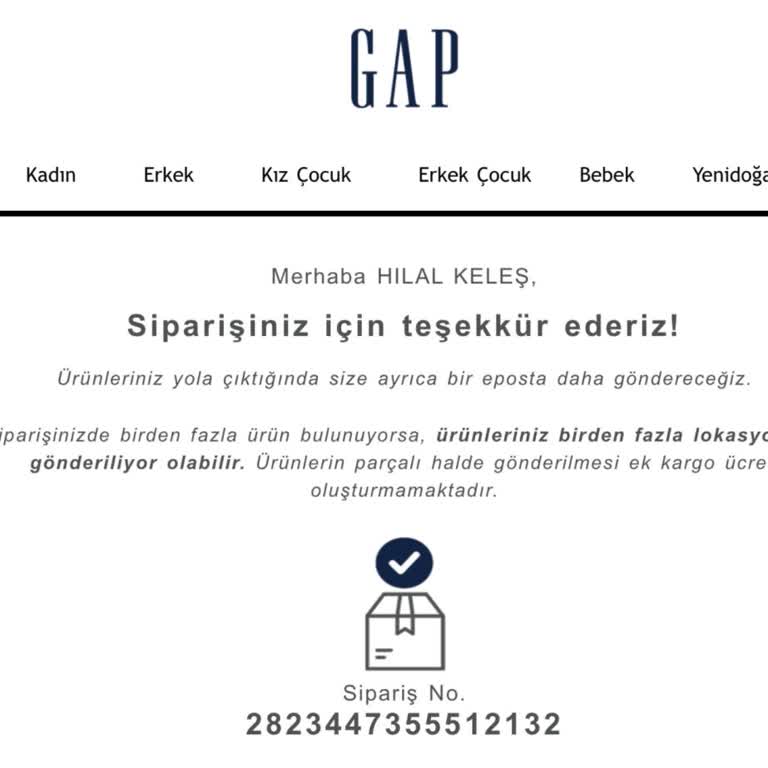 GAP Online Alışverişte Teslimat Sorunu