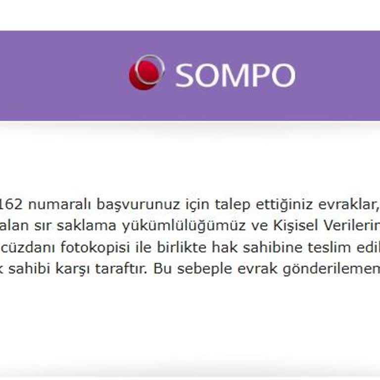 Sigorta Sürecinde Bilgi Talebi Engeli