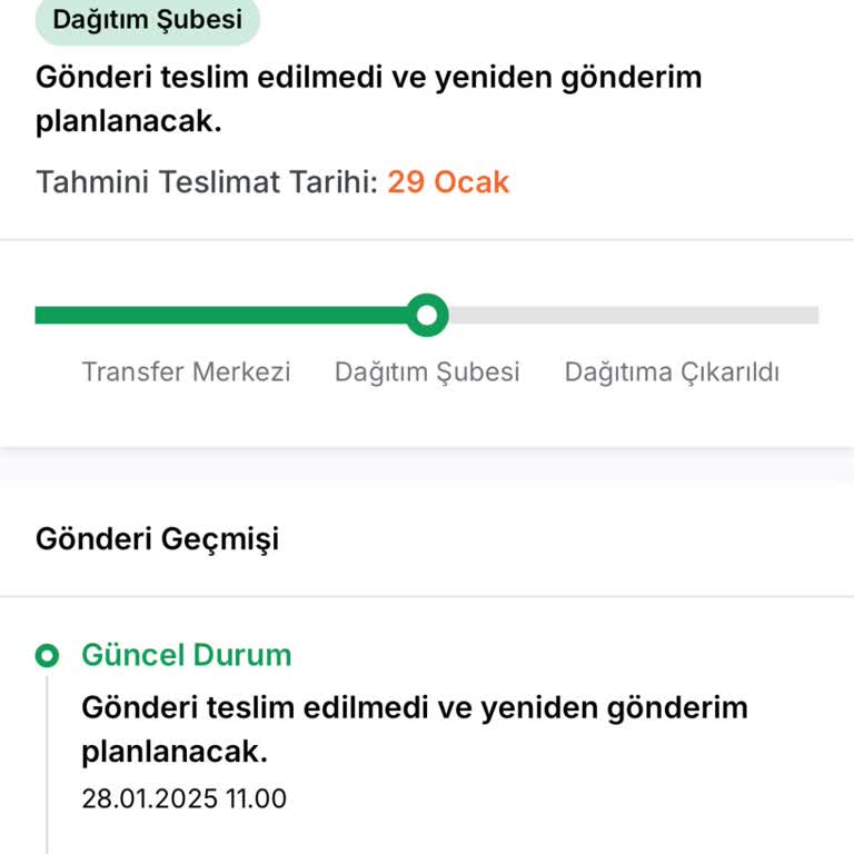 Sürat Kargo Yeşilyol Şubesi Teslimat Sorunu