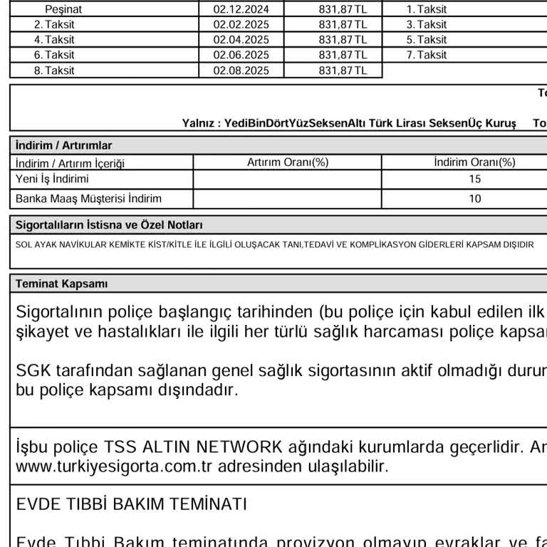 Sigorta Kapsamı Belirsizliği Ve Mağduriyet