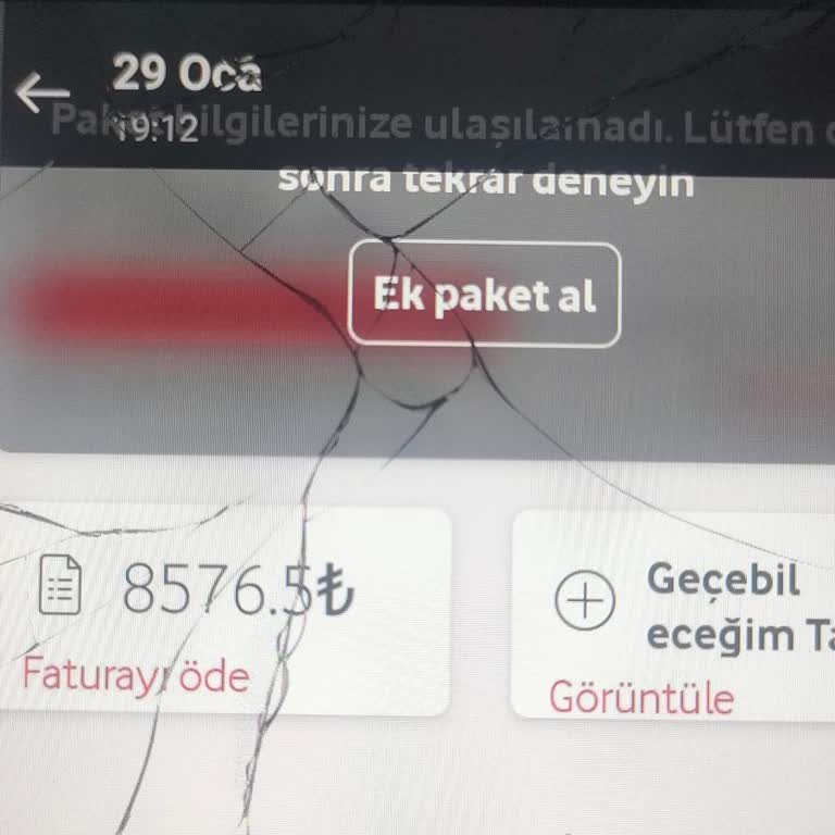 Vodafone'un Yanlış Fatura Değerlendirmesi