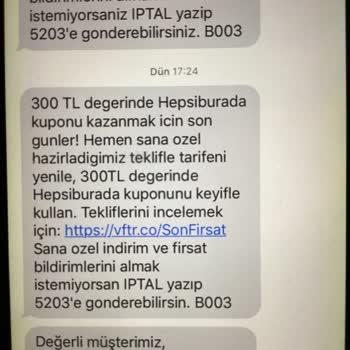 Vodafone Ve Hepsiburada Arasında Kaybolan Kupon