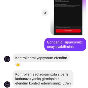 Moda Menekşe'de Sipariş Ve İletişim Sorunları