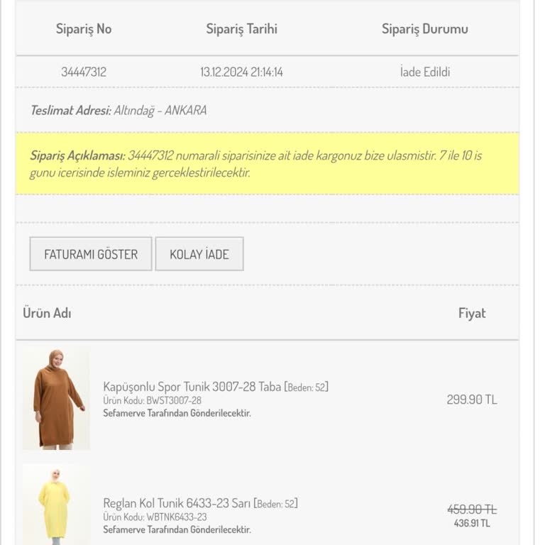 İade Edilmeyen Para: Müşteri Hizmetleri Mağduriyeti