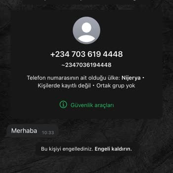 Nijerya'dan Gelen Şüpheli Mesaj Ve Güvenlik Endişesi