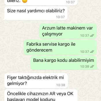 Arzum Servis Hizmetine Dair Hayal Kırıklığı