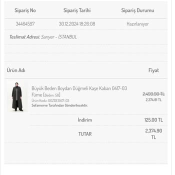 Sefamerve'den Kargo Ve İade Sorunu