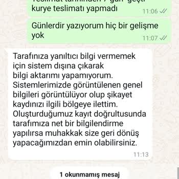 AGT Kurye'nin Teslimat Sorunu Ve İletişimsizlik